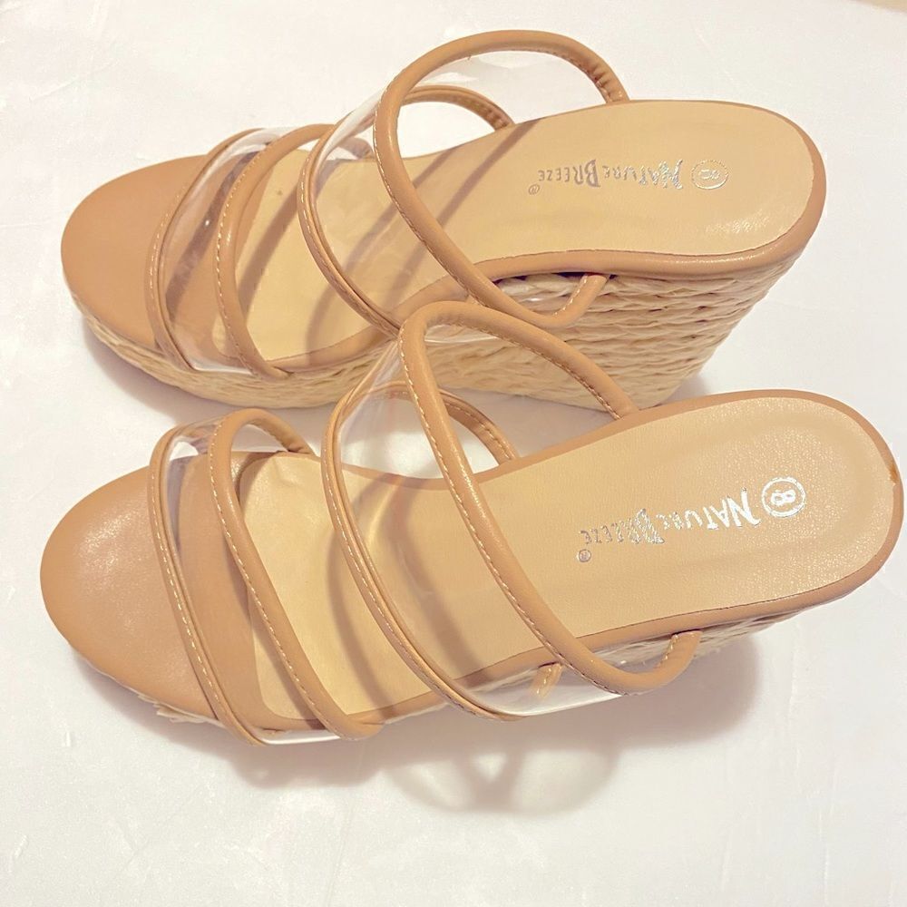 💥Natural Breeze Beige & Brown Rita  platform sandal size : various 🛍️